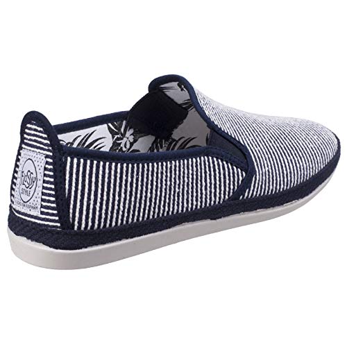Flossy Mens - Zapatos Casuales sobre Esparto para Hombre Caballero (44 EU) (Azul Marino)