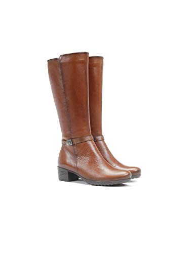 Fluchos | Bota de Mujer | Charis F0938 Sugar Cuero Botas | Bota de Piel | Cierre con Cremallera | Piso de Goma