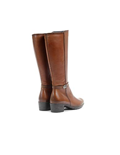 Fluchos | Bota de Mujer | Charis F0938 Sugar Cuero Botas | Bota de Piel | Cierre con Cremallera | Piso de Goma