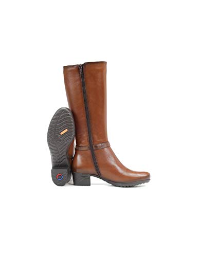 Fluchos | Bota de Mujer | Charis F0938 Sugar Cuero Botas | Bota de Piel | Cierre con Cremallera | Piso de Goma