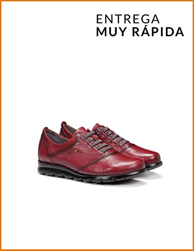 Fluchos | Botín de Mujer | Susan F0354 Sugar Picota Zapato | Botín de Piel de Vacuno de Primera Calidad | Cierre con Elásticos | Piso TPU