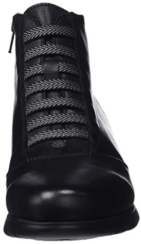 Fluchos | Botín de Mujer | Susan F0356 Sugar Negro Botines | Botín de Piel de Vacuno de Primera Calidad | Cierre con Elásticos | Piso EVA