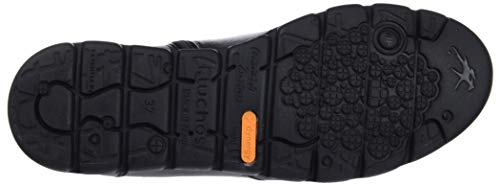 Fluchos | Botín de Mujer | Susan F0356 Sugar Negro Botines | Botín de Piel de Vacuno de Primera Calidad | Cierre con Elásticos | Piso EVA