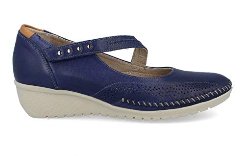 Fluchos - Merceditas Cuña Confort Azul - Royal, 37