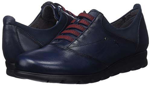 Fluchos Susan, Zapatos de Cordones Derby para Mujer, Azul (Sugar Nobuck Oceano Oceano), 38 EU