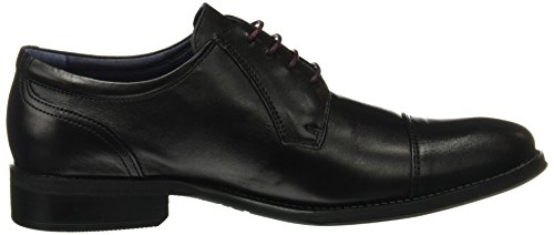 Fluchos | Zapato de Hombre | HERACLES 8412 Memory Negro Zapato de Vestir | Zapato de Piel de Vacuno de Primera Calidad | Cierre con Cordones | Piso de Goma Personalizado
