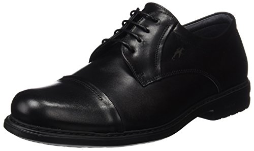 Fluchos | Zapato de Hombre | Simon 8468 Natural Negro Zapato Confort | Zapato de Piel de Vacuno de Primera Calidad | Cierre con Cordones | Piso Personalizado Fluchos Light
