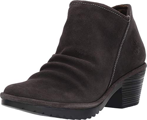FLY London Botines para mujer, Negro (color fantasía (Diesel Oil Suede)), 35.5/36 EU