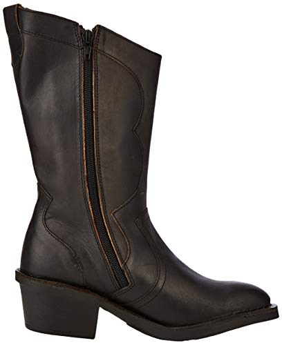 Fly London DUNE010FLY, Botas Camperas Mujer, Negro Negro Negro 000, 42 EU