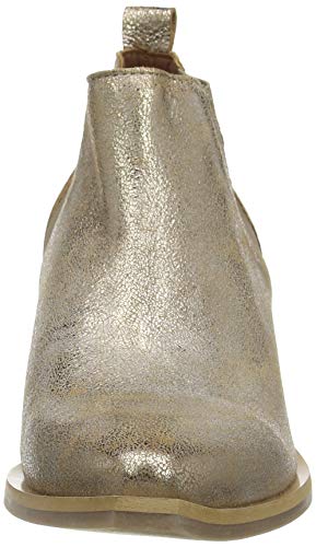 FLY London Igan574fly, Botas Chelsea Mujer, Dorado (Luna 004), 37 EU