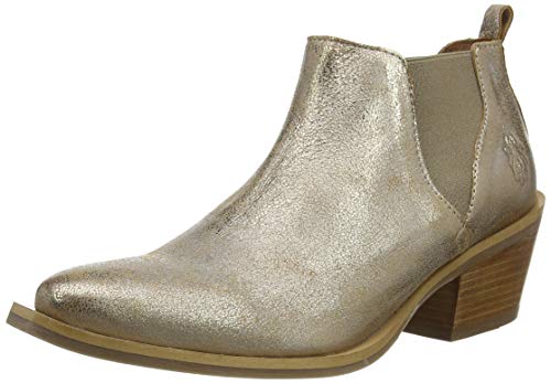 FLY London Igan574fly, Botas Chelsea Mujer, Dorado (Luna 004), 37 EU