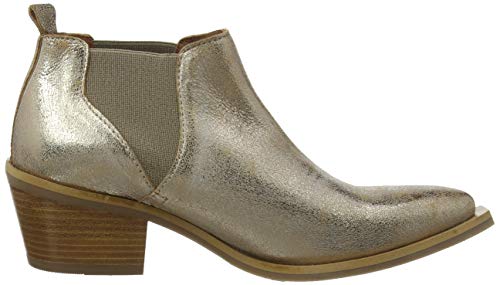 FLY London Igan574fly, Botas Chelsea Mujer, Dorado (Luna 004), 37 EU