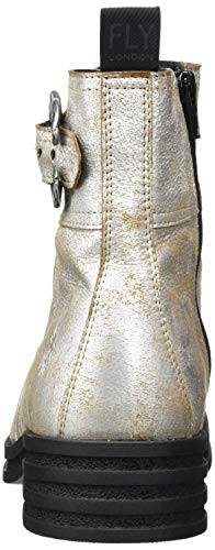 FLY LONDON KARA664FLY, Botas de Combate Mujer, Pearl, 36 EU