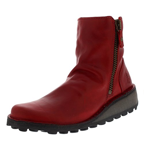 Fly London MON944FLY, Botas Mujer, Rojo (Red), 37 EU