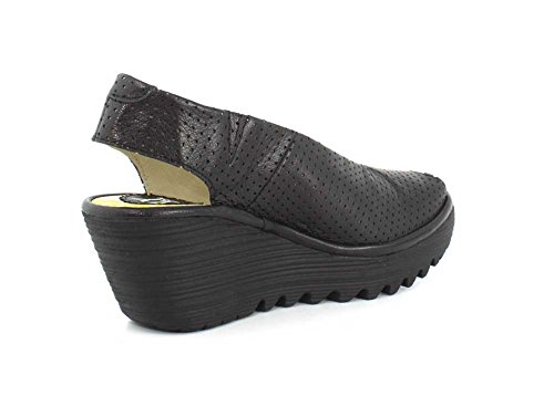 Fly London P500736010, Zapatos de Cuñas Mujer, Negro (Black 000), 41 EU