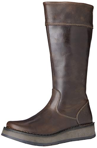 FLY LONDON RIPA056FLY, Botas a la Altura de Rodilla Mujer, DK. Brown, 41 EU