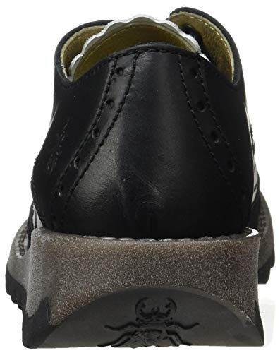 Fly London SUME524FLY, Oxford Mujer, Negro Blanco, 40 EU