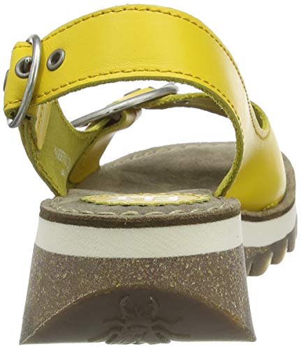 FLY London Tram 2, Sandalias de Talón Abierto Mujer, Amarillo (Yellow 006), 38 EU
