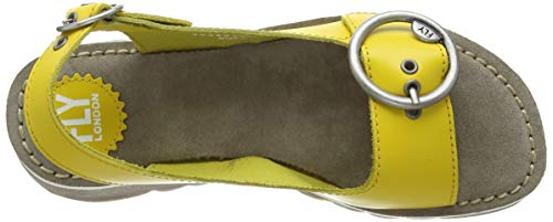 FLY London Tram 2, Sandalias de Talón Abierto Mujer, Amarillo (Yellow 006), 38 EU
