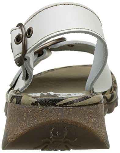 Fly London Tram723fly, Sandalias de Talón Abierto Mujer, Marfil (Offwhite 004), 39 EU