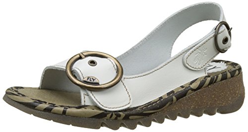 Fly London Tram723fly, Sandalias de Talón Abierto Mujer, Marfil (Offwhite 004), 39 EU