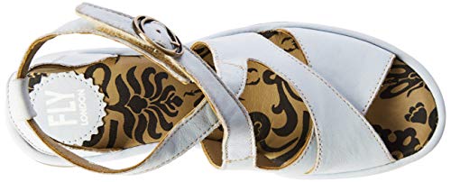 FLY London Wafe152fly, Sandalias de Punta Descubierta Mujer, Azul (Sky Blue 004), 40 EU