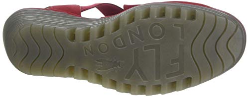 Fly London Yaji888fly, Sandalias de Punta Descubierta Mujer, Rojo (Lipstick Red 005), 43 EU