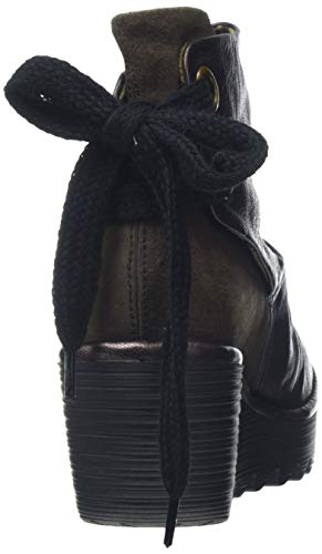 Fly London Yama, Botines Mujer, Rojo (Burgundy/Grey 064), 36.5 EU