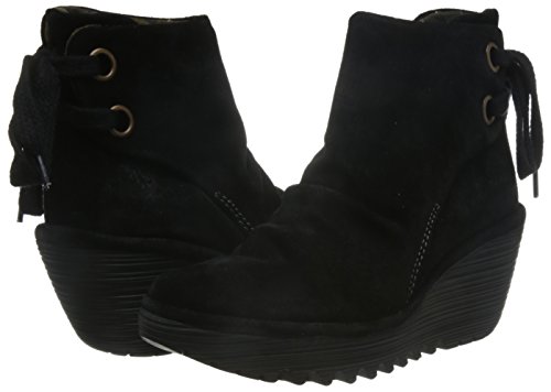 Fly London Yama, Botines plataforma para Mujer, Negro (Black 006), 41 EU