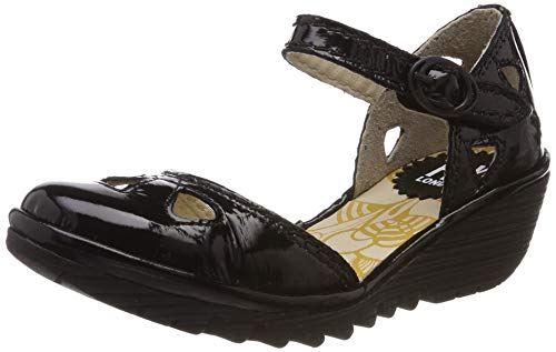 Fly London Yuna K, Bailarinas con Punta Cerrada Niñas, Negro (Black 036), 32 EU