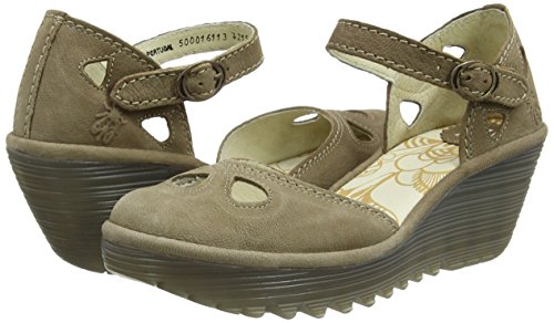 FLY London Yuna, Mujer, Verde Caqui 113, 41 EU