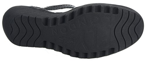 Fly London Yuna, Sandalias Mujer, Negro (BLACK 090), 37 EU