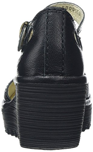 Fly London Yuna, Sandalias Mujer, Negro (BLACK 090), 42 EU