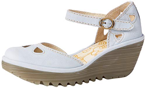 FLY London Yuna, Sandalias Punta Cerrada, Azul (Sky Blue 151), 34 EU