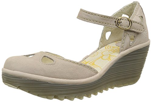 Fly London Yuna, Zapatos de Tacón Mujer, Gris (Concrete 133), 38 EU
