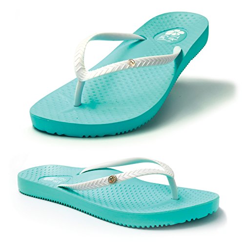 FOOTACTIVE Chanclas Ortopédicas Tiki Girl - AQUA L SPAIN (40/41.5 EU)