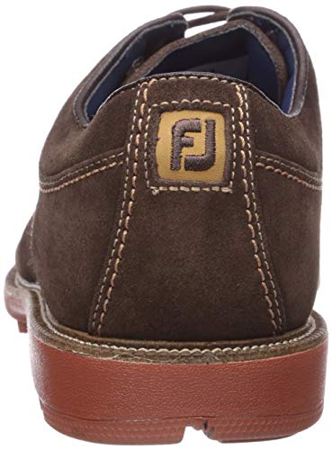 FootJoy Hombres Club Casuals-Zapatos de golf estilo temporada anterior, marr�n (Chocolate gamuza), 39.5 EU