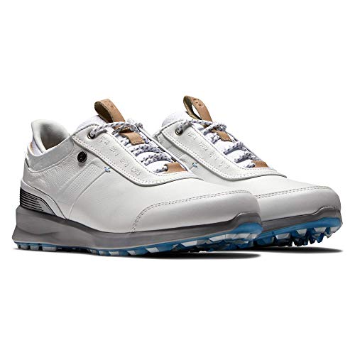 FootJoy Stratos, Zapatos de Golf Mujer, Blanco, 41 EU