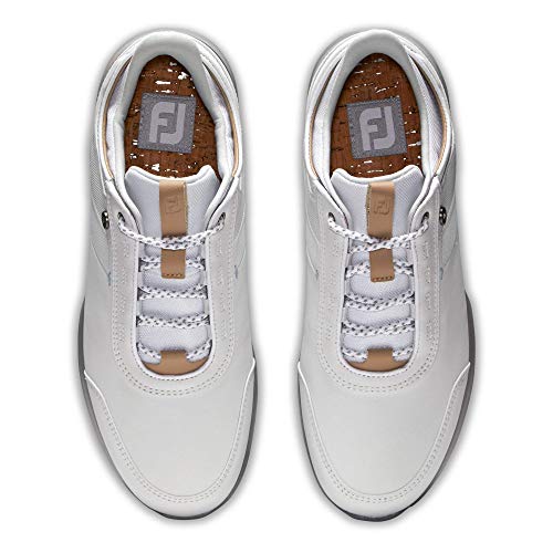 FootJoy Stratos, Zapatos de Golf Mujer, Blanco, 41 EU