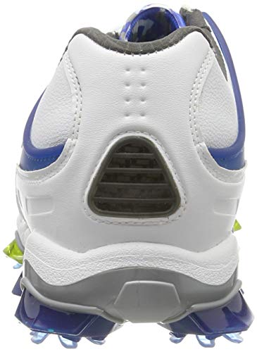 FootJoy Tour S, Zapatillas de Golf para Hombre, Blanco (Blanco/Azul 55301), 42 EU