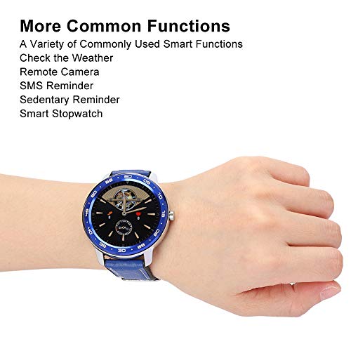 FOTABPYTI 【???????ó? ?? ?????? ?????】 Reloj Inteligente Deportivo, Reloj Deportivo con Pantalla táctil, Parejas para Mujeres y Hombres, niños, Adolescentes(Blue)