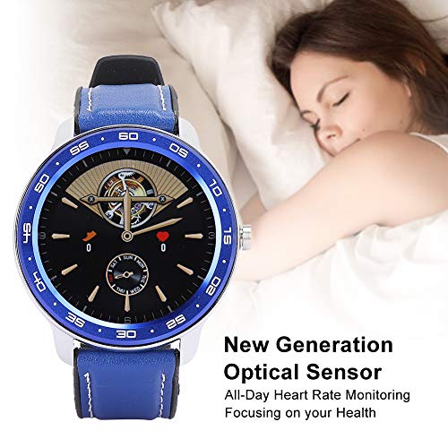 FOTABPYTI 【???????ó? ?? ?????? ?????】 Reloj Inteligente Deportivo, Reloj Deportivo con Pantalla táctil, Parejas para Mujeres y Hombres, niños, Adolescentes(Blue)