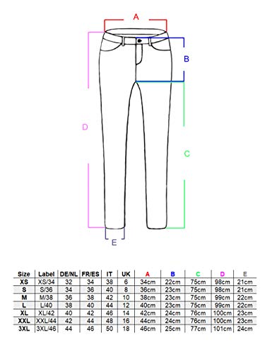 Fraternel Pantalones Vaqueros Mujer Corte Bota Boot-Cut Azul Oscuro 3XL