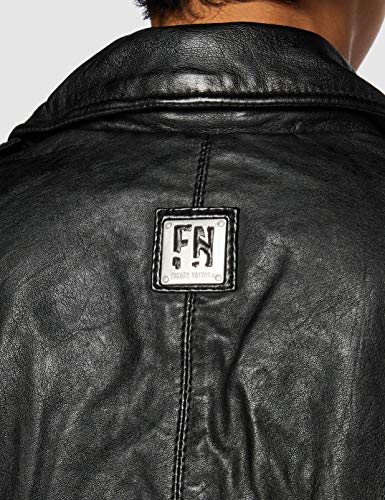 Freaky Nation New Undress Me-FN Chaqueta de cuero, black, M para Mujer