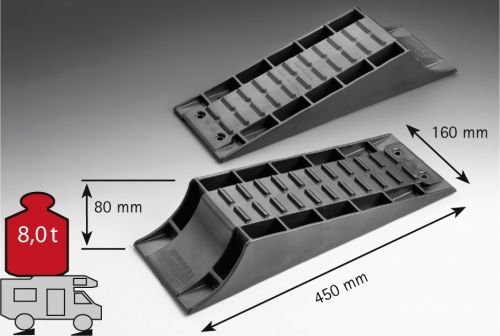 Froli 5324350 - Nivelador para Caravana (2 Unidades), Color Negro