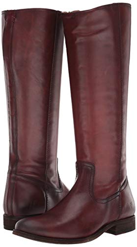 FRYE Melissa Inside Zip Tall, Botas de caña Alta Mujer, Caoba, 38 EU