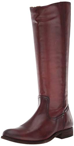FRYE Melissa Inside Zip Tall, Botas de caña Alta Mujer, Caoba, 38 EU