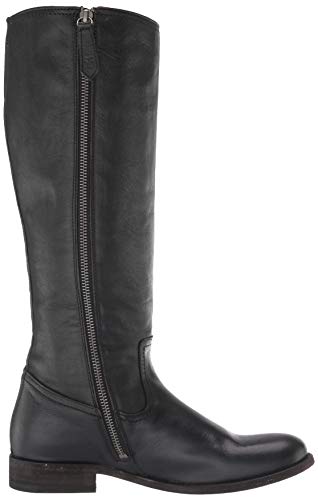 FRYE Melissa Inside Zip Tall, Botas de caña Alta Mujer, Pantorrilla Negra, 38.5 EU