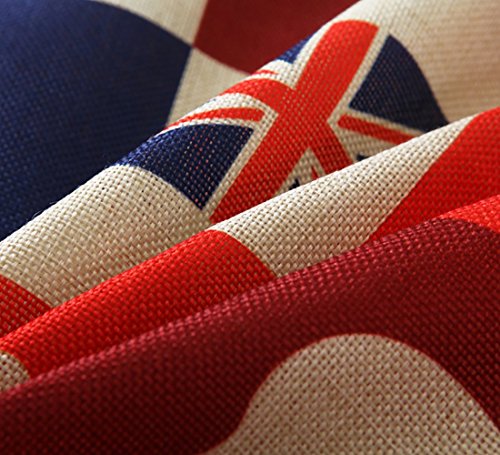 Funda de cojín cuadrada con estampado de Londres, para sofá, duradera, funda de cojín decorativa