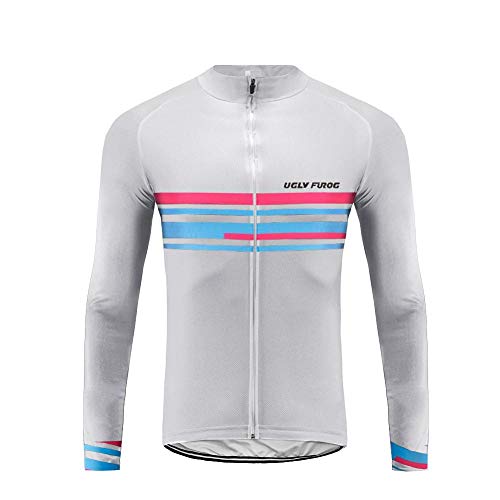 Future Sports UGLYFROG Bike Wear Vellón Térmico Maillots de Ciclismo Bicicleta Jerseys Manga Larga Tops Tops Invierno Hombre Escudo Outdoor Wear